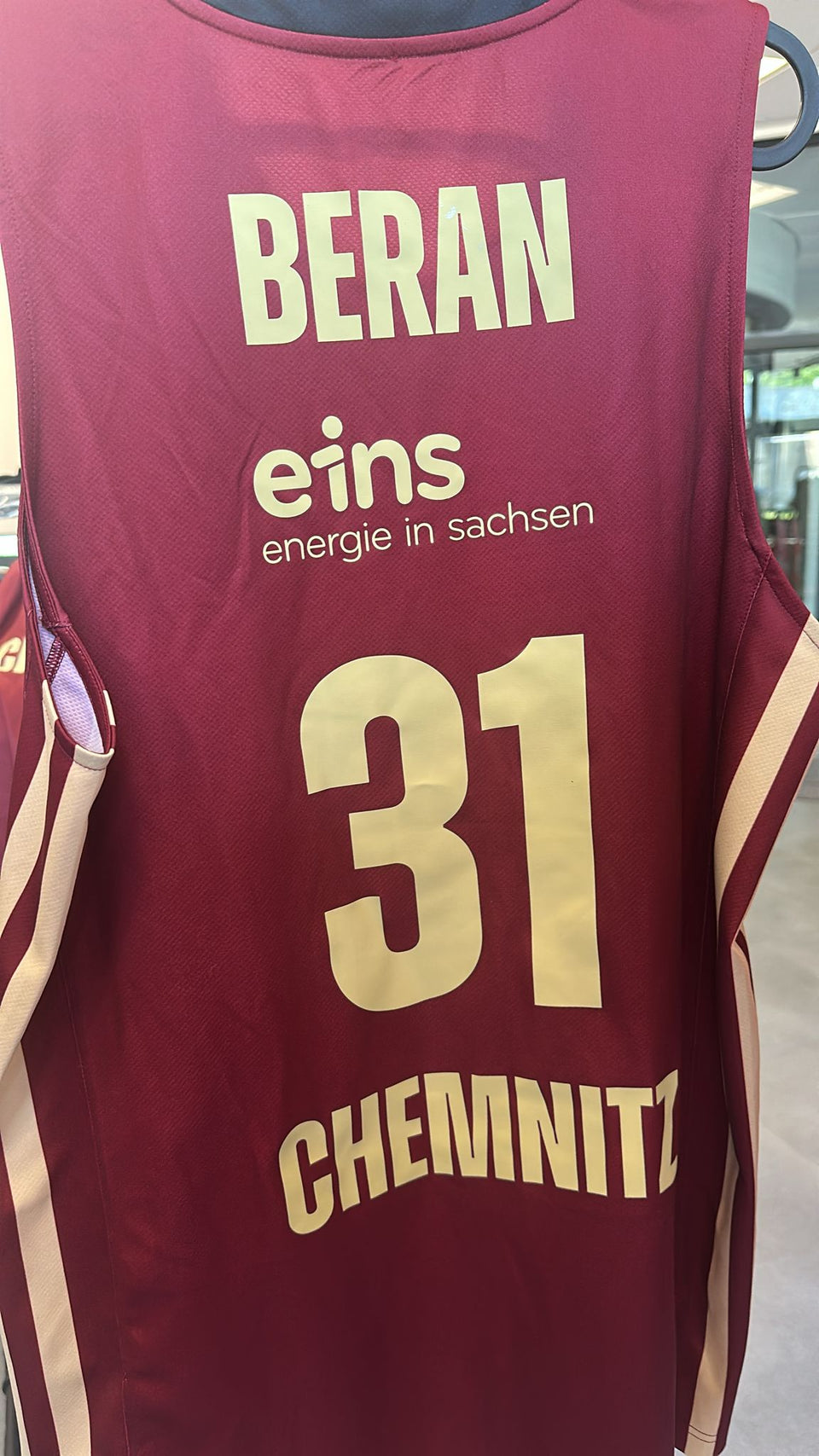 original getragenes Spielertrikot mit Unterschrift