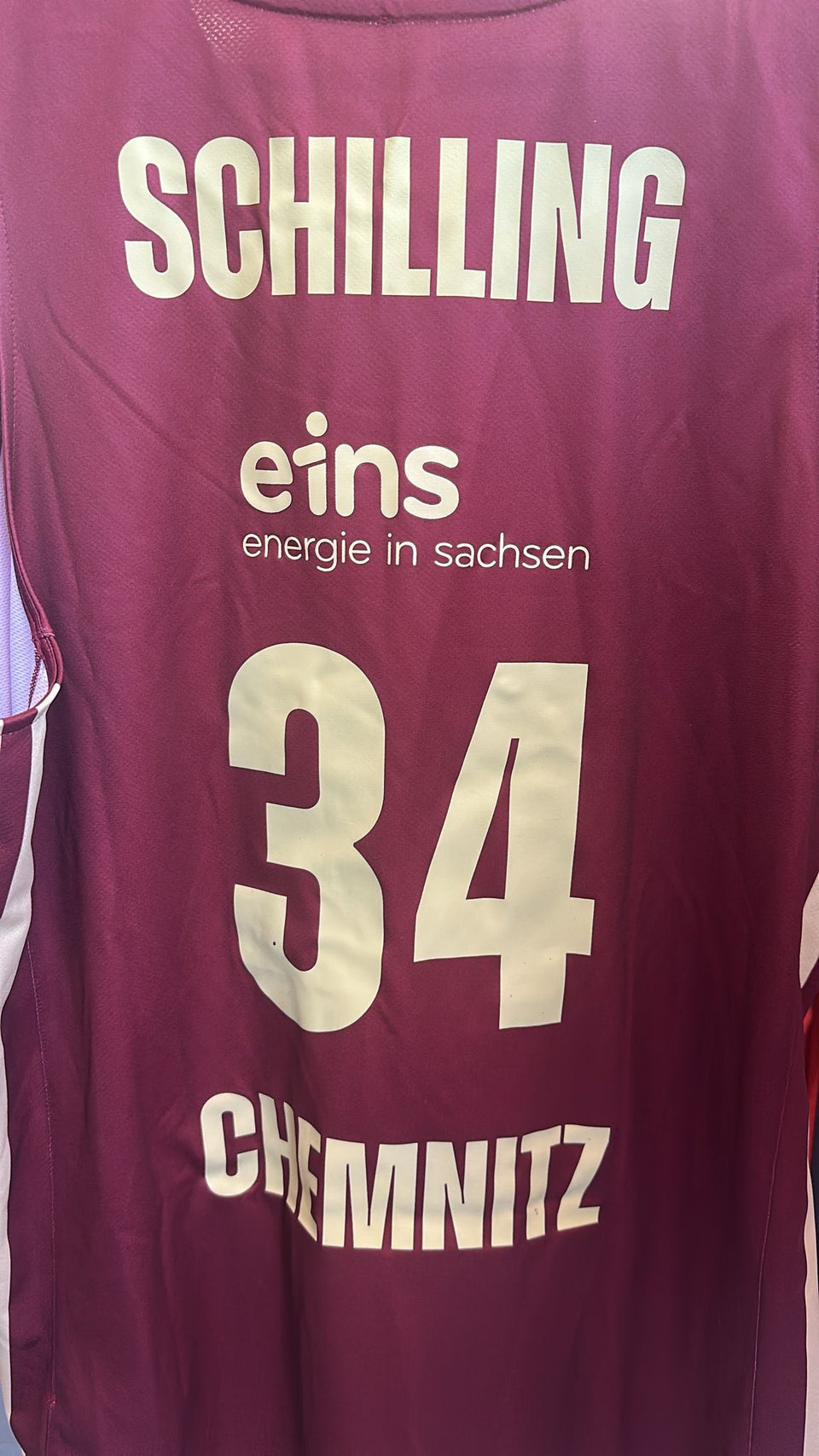 original getragenes Spielertrikot mit Unterschrift