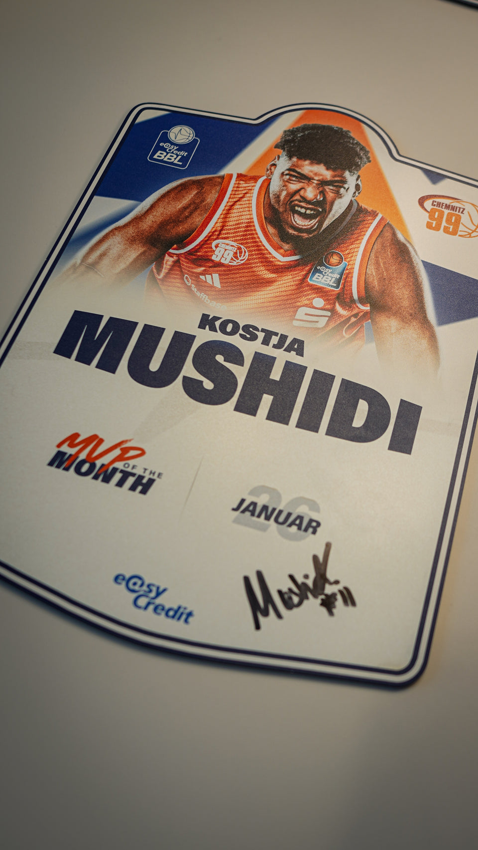 MVP of the Month - Kostja Mushidi